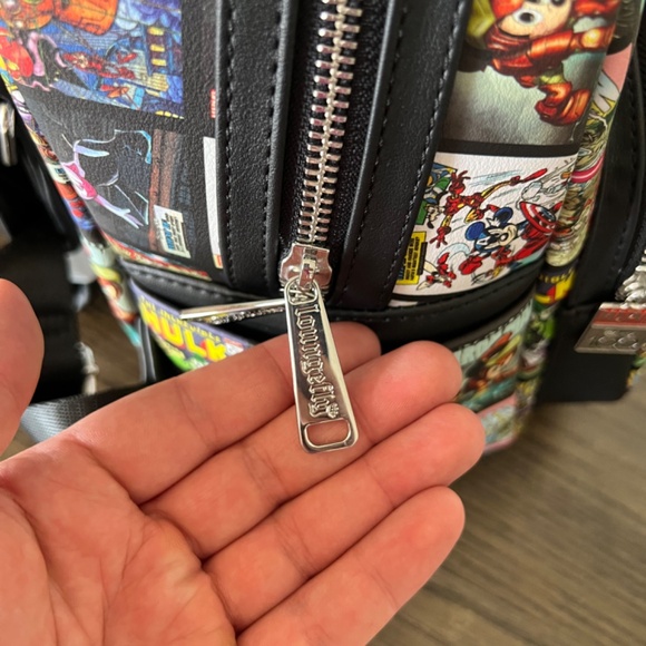 DisneyParks Loungefly Marvel 100 Characters Mini Backpack